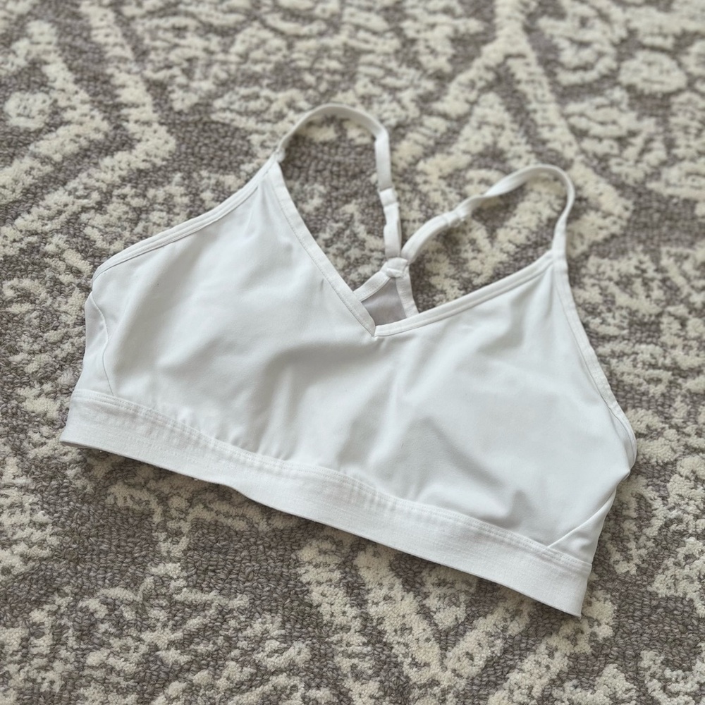 Athletic Works White Sports Bra